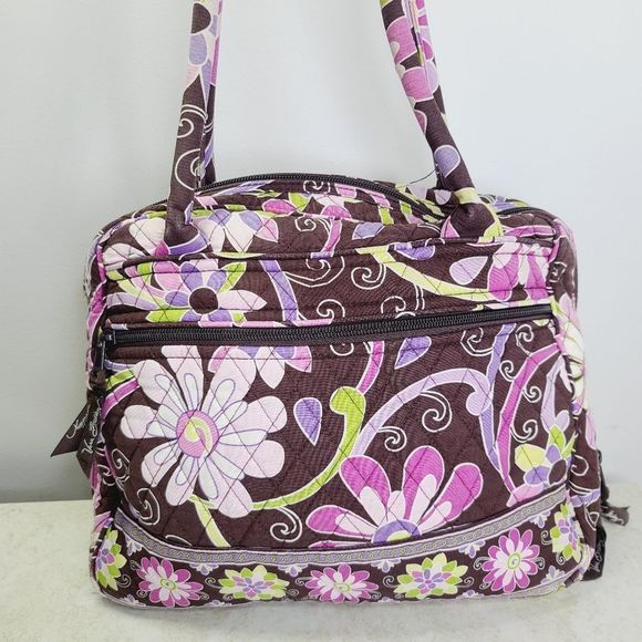 Vera Bradley Handbags - Vera Bradley Purple Punch Travel Toiletry Bag Repair/ Repurpose